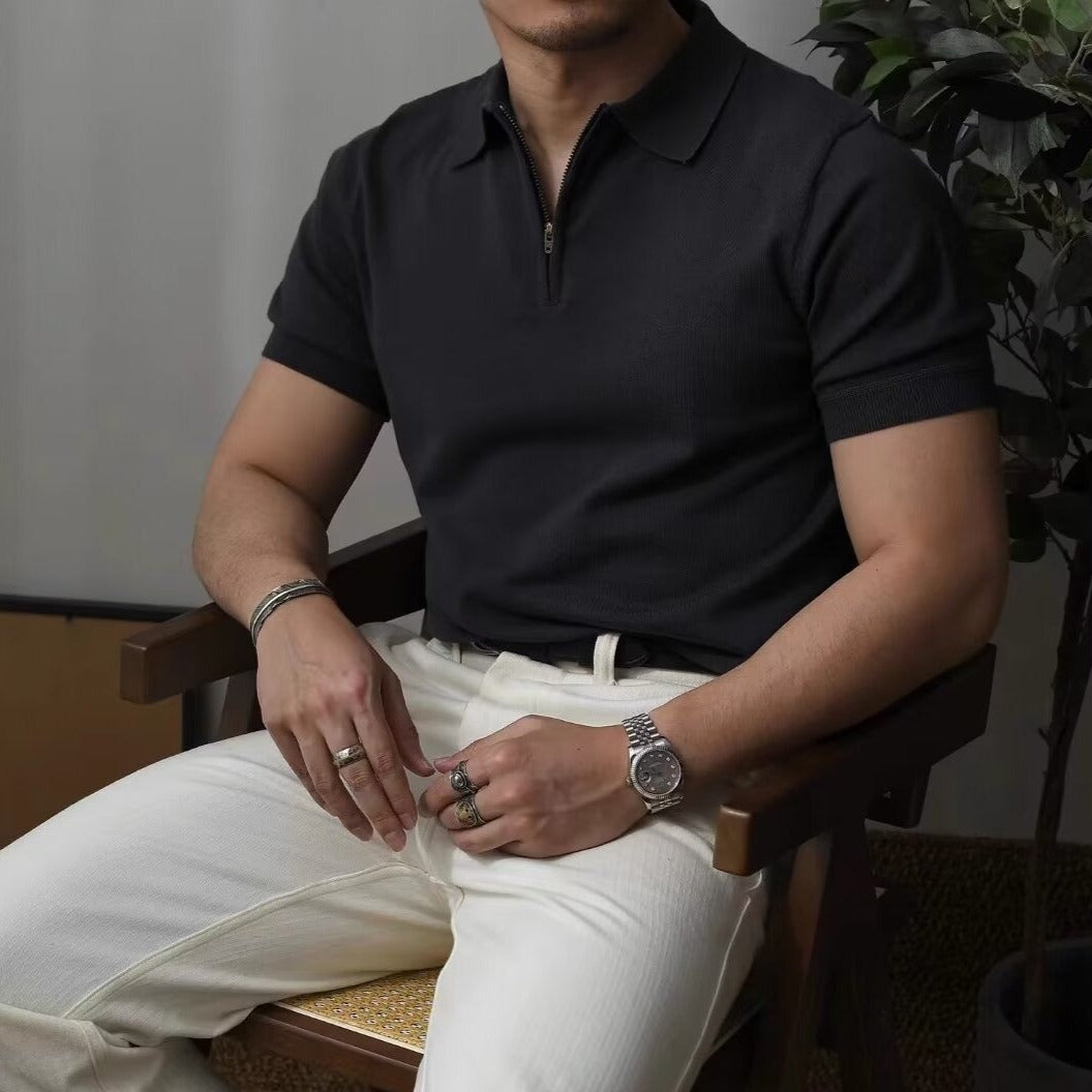 Quarter Zip Polo