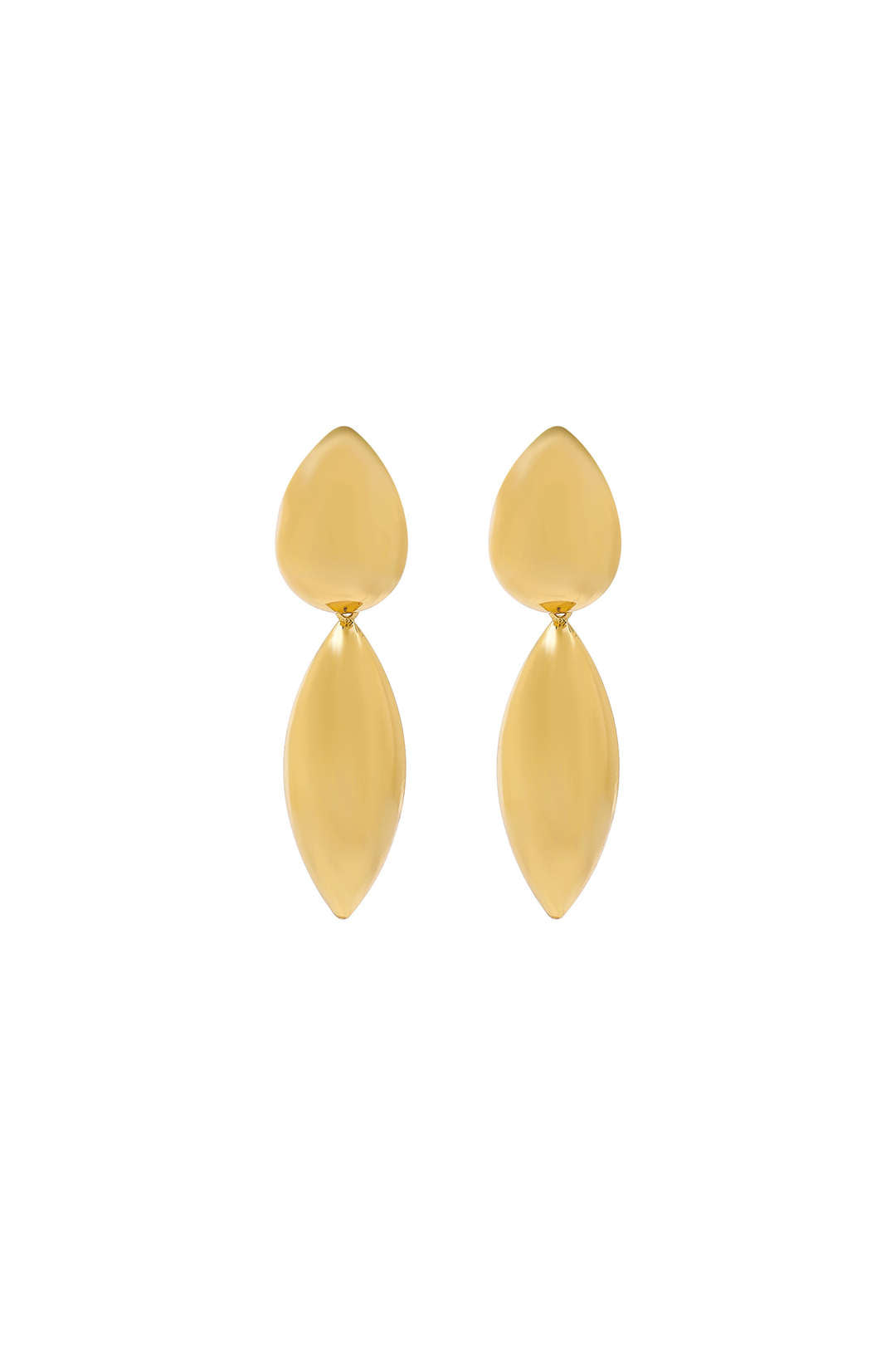 Metal Geometric Teardrop Earrings