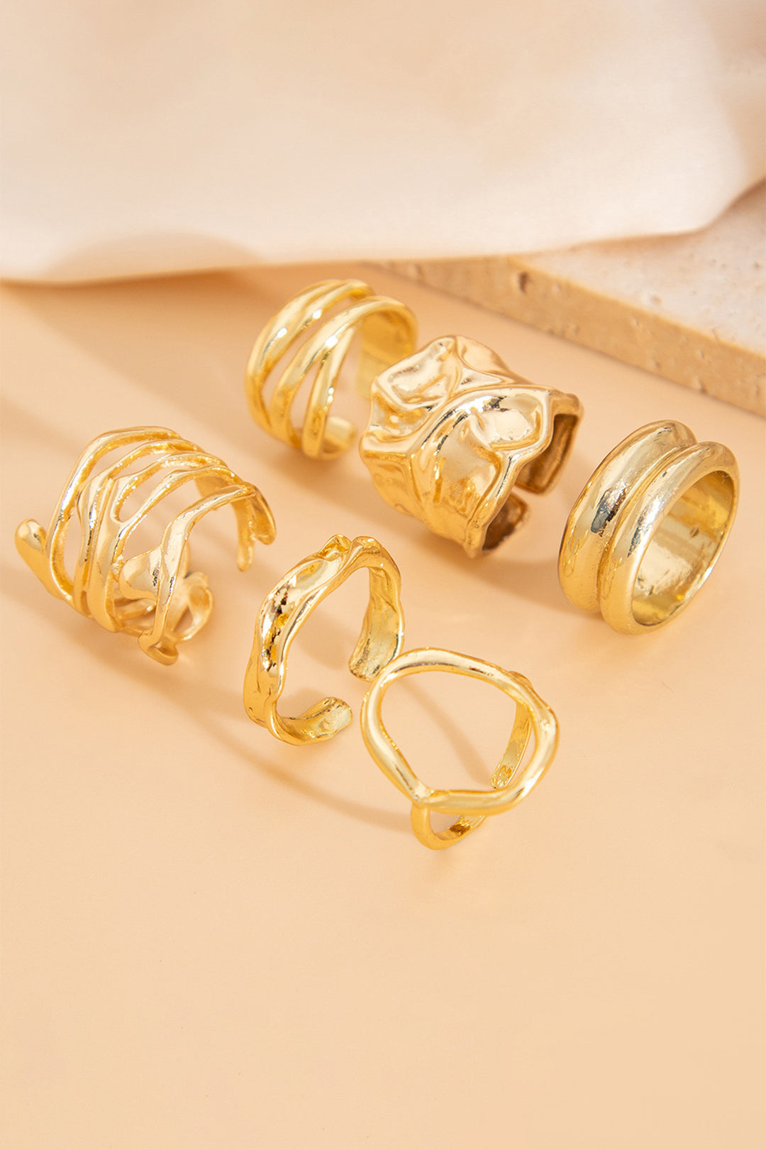 Metal Irregular Open Ring
