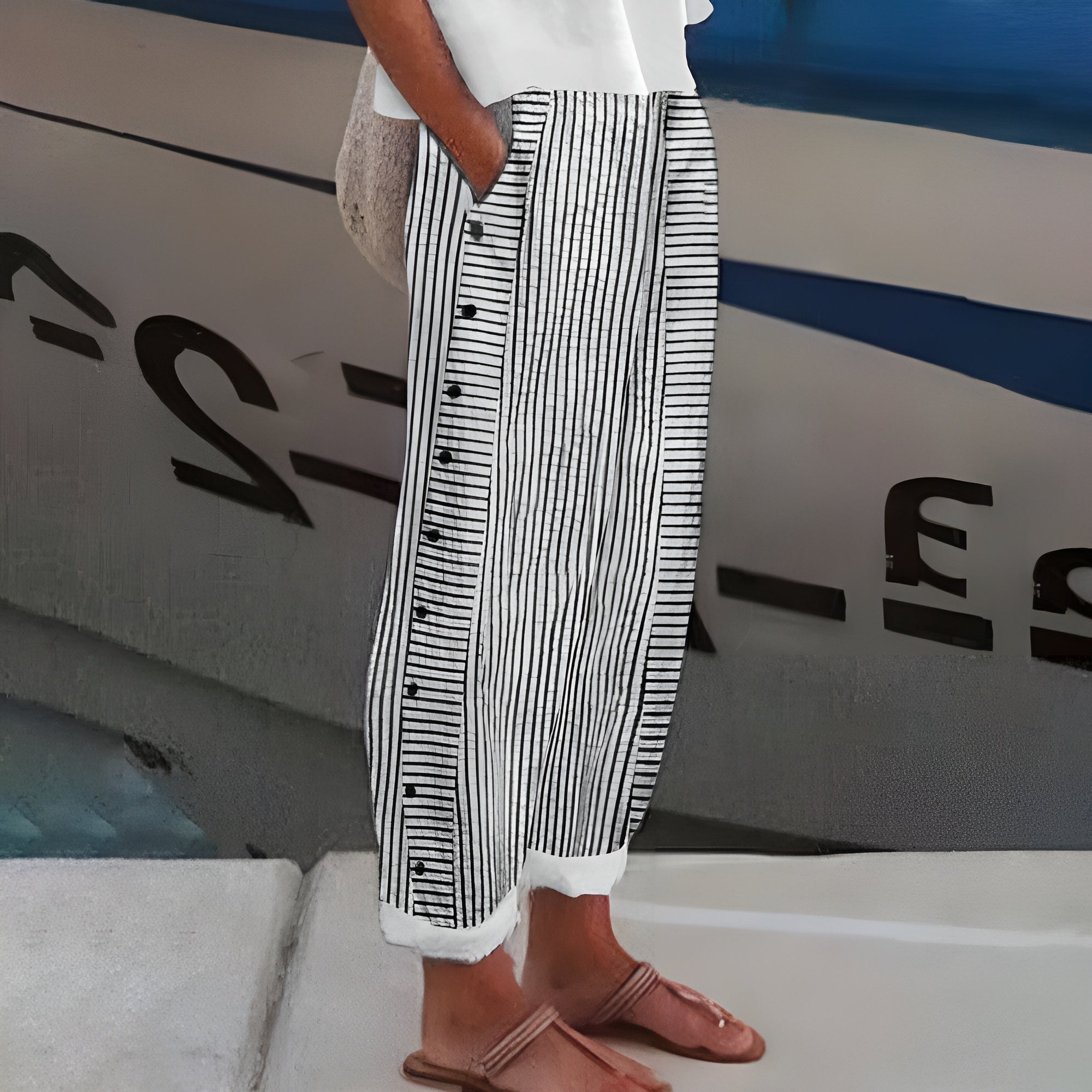 Olivia | Lightweight Linen Trousers